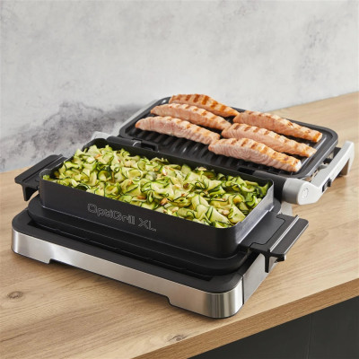 Гриль Tefal прижимний OptiGrill 4in1 XL 2200Вт, темп. режимів-4, з`ємні пластини, форма для випічки, метал Гриль Tefal прижимний OptiGrill 4in1 XL 2200Вт, темп. режимів-4, з`ємні пластини, форма для випічки, метал