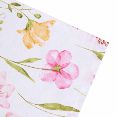 Рушник для кухні ARDESTO Spring flowers 50x68см, 100% бавовна, білий