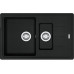 Мийка кухонна Franke Basis, фраграніт, прямокутник, з крилом, 780х500х200мм, чаша - 1,5, врізна, BFG 651-78, чорний матовий
