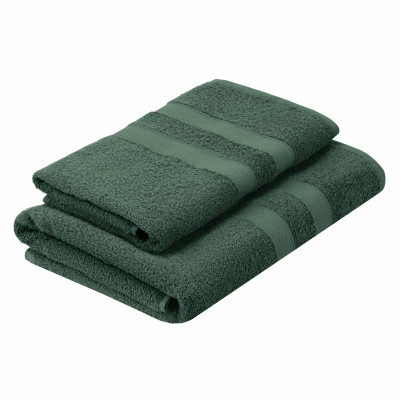 Набір рушників махрових ARDESTO Splendid 50х90см, 70х140см, 2шт, 100% бавовна, зелений Набір рушників махрових ARDESTO Splendid 50х90см, 70х140см, 2шт, 100% бавовна, зелений