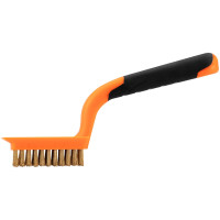 Щітка дротяна Neo Tools пряма, 5х11 рядів, прямий дріт 0.3мм, 180мм, двокомпонентне руків'я