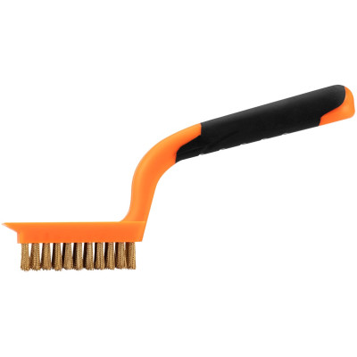 Щетка проволочная Neo Tools прямая, 5х11 рядов, прямая проволока 0.3мм, 180мм, двухкомпонентная рукоятка 39-031