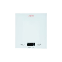 Ваги Ardesto кухонні, 5кг, AAAx2 в комплекті, скло, білий (SCK-893W)