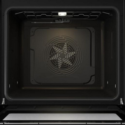 Gorenje Духова шафа електрична, 77л, A, дисплей, ф-я без додавання жиру, чорний