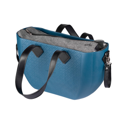 Сумка Nuvita MyMia ручки еко-шкіра, килимок, ремені для коляски, синьо-чорний