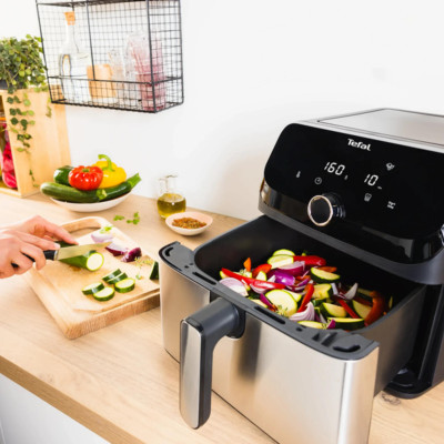 Tefal Мультипіч Easy Fry Mega, 1700Вт, чаша-7.5л, сенсорне керув., 8 програм, пластик, чорний