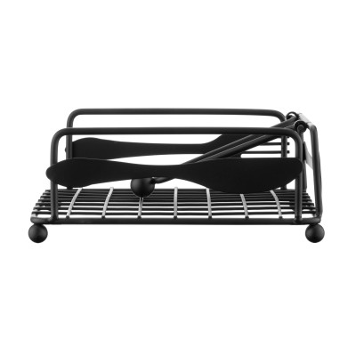 ARDESTO Серветниця Midori 18х18х7см, метал, чорна ARDESTO Серветниця Midori 18х18х7см, метал, чорна