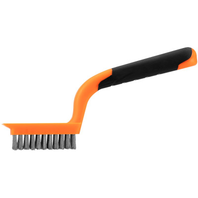 Щетка проволочная Neo Tools прямая, 5х11 рядов, прямая проволока 0.3мм, 1800мм, двухкомпонентная рукоятка 39-051