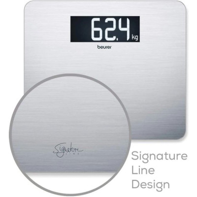 Ваги Beurer підлогові, 200кг, товщина 8мм, аnti-fingerprint, AAAx3 в комплекті, скло/сталь, сірий Ваги Beurer підлогові, 200кг, товщина 8мм, аnti-fingerprint, AAAx3 в комплекті, скло/сталь, сірий