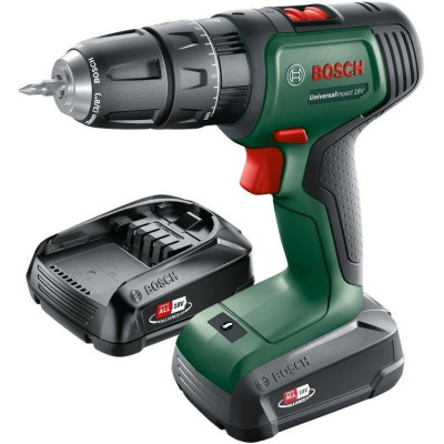 Шурупокрут-дриль акумуляторний Bosch UniversalImpact 18В 2х1.5А·год 20Нм 0-440·0-1450об/хв кейс ЗП 1.3кг