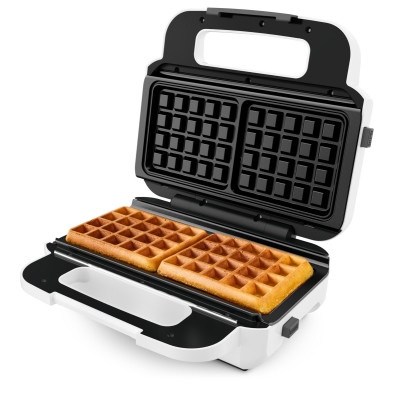 Мультимейкер Tefal Snack XL 850Вт, тефлон, 3 пластини, корпус-пластик, біло-чорний Мультимейкер Tefal Snack XL 850Вт, тефлон, 3 пластини, корпус-пластик, біло-чорний