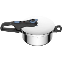 Tefal Скороварка Secure Trendy, 4л, з паровим кошиком, нержавіюча сталь, пластик