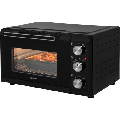Печь электрическая Sencor SEO, 20л, 1650Вт, механич., гриль, конвенция, черная