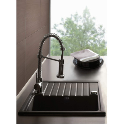 Мийка кухонна Deante Zorba, граніт, прямокутник, з крилом, 760х440х160мм, чаша - 1, накладна, графіт Мийка кухонна Deante Zorba, граніт, прямокутник, з крилом, 760х440х160мм, чаша - 1, накладна, графіт