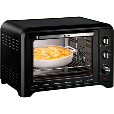 Піч електрична Tefal Optimo, 39л, 2000Вт, механіч., гриль, конвенція, підсвітка всередині, чорна
