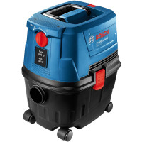 Пылесос профессиональный Bosch Professional GAS 15 PS, 1100Вт, 220мБар, контейнер 15л, 8кг