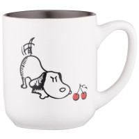 ARDESTO Чашка Dog, 380мл, кераміка, біло-сірий