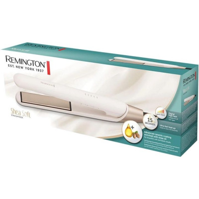 Випрямляч Remington Shea Soft, >300Вт, темп.режимів-5, 150-230С, кераміка, біло-золотий