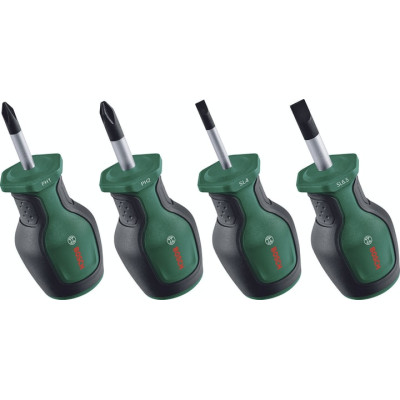 Викрутки Bosch SL, PH, сталь CrV набір 4шт Викрутки Bosch SL, PH, сталь CrV набір 4шт