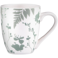 ARDESTO Чашка Capri, 320мл, порцеляна, біло-зелений