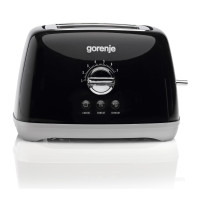 Тостер Gorenje, 900Вт, пластик-метал, чорний Тостер Gorenje, 900Вт, пластик-метал, чорний