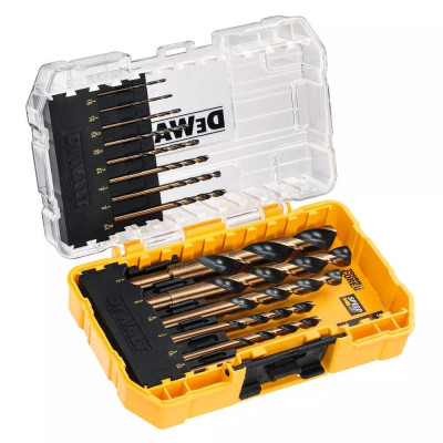 Набір свердел по металу DeWALT Black&Gold HSS-G 1-8мм, кейс, 14шт Набір свердел по металу DeWALT Black&Gold HSS-G 1-8мм, кейс, 14шт