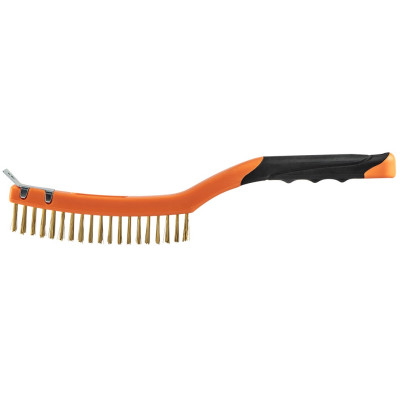 Щітка дротяна Neo Tools пряма, 3х19 рядів, прямий дріт 0.3мм, 345мм, двокомпонентне руків'я