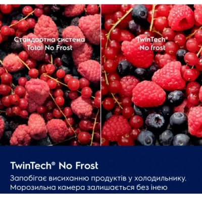 Холодильник Electrolux вбудований з нижн. мороз., 177x55х55, холод.відд.-192л, мороз.відд.-61л, 2дв., E, Combi, інв., білий