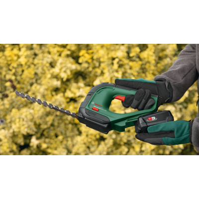 Ножиці для трави акумуляторні Bosch AdvancedShear 18V-10  + насадка кущоріз 10/20см крок різу 8мм 1xPBA 2.0Ah 2.45кг