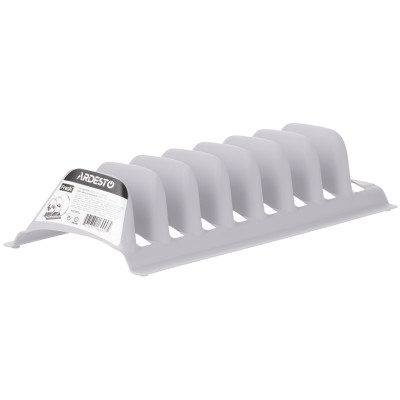 ARDESTO Підставка для кришок, 29.5х13.5х6.5см, пластик, сірий ARDESTO Підставка для кришок, 29.5х13.5х6.5см, пластик, сірий