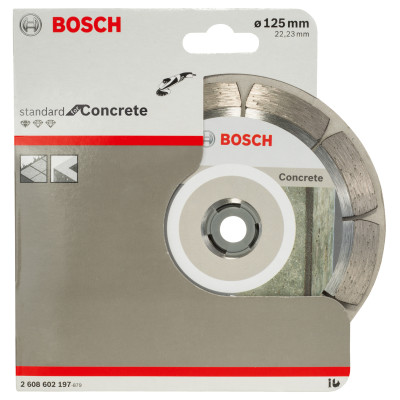 Диск алмазний Bosch Professional Standard for Concrete, 125х22.23мм, по бетону
