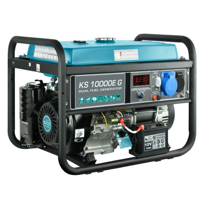 Генератор газобензиновий Konner&Sohnen KS 10000E G, LPG 230В, 8.0кВт, електростартер, 87кг Генератор газобензиновий Konner&Sohnen KS 10000E G, LPG 230В, 8.0кВт, електростартер, 87кг