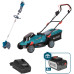 Набір із двох акумуляторних інструментів Konner&Sohnen KS 33LM-BCT20V-SET 20В газонокосарка KS 33LM-20V та тример садовий KS BCT-20V акб 1х4А·год ЗП 17.3кг