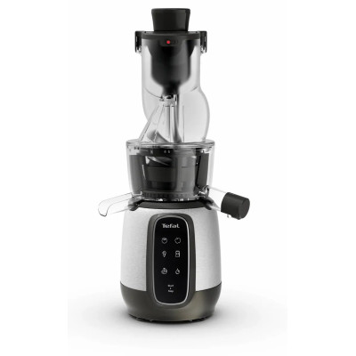 Соковитискач Tefal Ultra Juice шнековий 200Вт, чаша-6л, жмих-0.8л, пластик, сріблясто-чорний Соковитискач Tefal Ultra Juice шнековий 200Вт, чаша-6л, жмих-0.8л, пластик, сріблясто-чорний