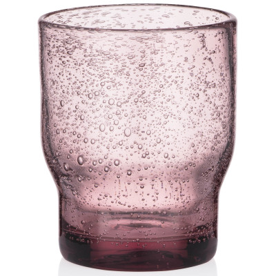 Набір склянок низьких ARDESTO Bubble 300мл, 2шт, скло, рожевий Набір склянок низьких ARDESTO Bubble 300мл, 2шт, скло, рожевий