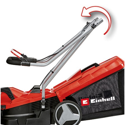 Газонокосарка акумуляторна Einhell безщіткова GE-CM 18/33 Li- Solo 18В 33см 25-65мм 30л 10.1кг без АКБ та ЗП