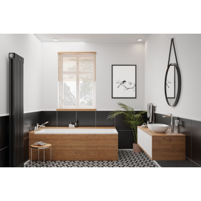 Стакан Deante Round душового піддону, напівкругла, 90 см, хром