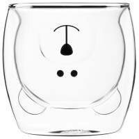 Набір чашок з подвійними стінками ARDESTO Animals, 250мл, 2шт, боросилікатне скло, прозорий