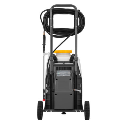 Обприскувач акумуляторний 2E AquaSpray 40LR 40л 12В 1х12А·год 7бар 2.9л·хв 14.5кг вольтметр колеса шланг 15м (2E-40LWBS15)