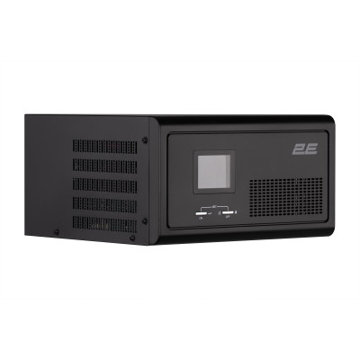 Инвертор 2E HI1000, 1000W, 12V - 230V, LCD, AVR, 2xSchuko + DC output 2E-HI1000