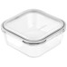 Контейнер для зберігання харчових продуктів ARDESTO Gemini, 1.2л, боросилікатне скло, пластик, квадратний, прозорий