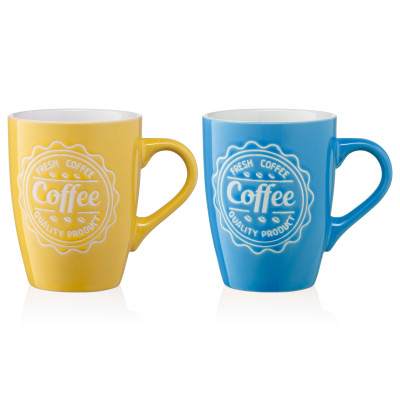 ARDESTO Чашка Coffee, 330 мл, жовта, кераміка ARDESTO Чашка Coffee, 330 мл, жовта, кераміка