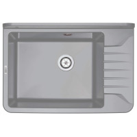 Мийка кухонна Deante Garden, полістирол, прямокут., без крила, 505х350х252мм, чаша - 1, до стіни, сірий Мийка кухонна Deante Garden, полістирол, прямокут., без крила, 505х350х252мм, чаша - 1, до стіни, сірий