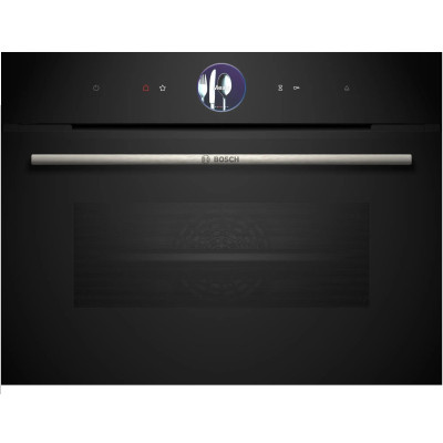 Духова шафа Bosch електрична компактна, 47л, A+, пара, дисплей, конвекція, чорний Духова шафа Bosch електрична компактна, 47л, A+, пара, дисплей, конвекція, чорний