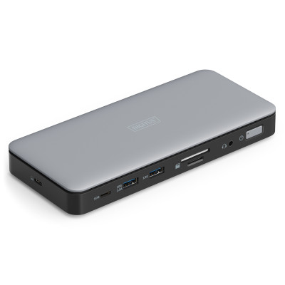 Док-станція DIGITUS USB-C > 2xHDMI/DP/2xUSB-A/USB-C/SD/MicroSD/RJ54/DC/Audio Док-станція DIGITUS USB-C > 2xHDMI/DP/2xUSB-A/USB-C/SD/MicroSD/RJ54/DC/Audio