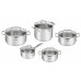 Набір посуду Tefal Duetto Plus, 10предметів, нержавіюча сталь, скло
