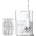 Іригатор Philips стаціонарний Sonicare Philips Sonicare Power Flosser 7000, чаша 600 мл, від мережі , чохол, 4 насадки , білий