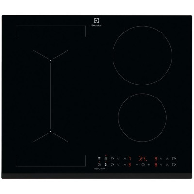Варильна поверхня Electrolux індукційна, 60см, розширена зона, Hob2Hood, чорний Варильна поверхня Electrolux індукційна, 60см, розширена зона, Hob2Hood, чорний