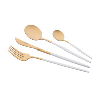 ARDESTO Набір столових приборів Gemini Lecco, 4 прибори, нержавіюча сталь, золотисто-білий ARDESTO Набір столових приборів Gemini Lecco, 4 прибори, нержавіюча сталь, золотисто-білий