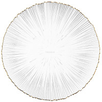 Тарілка Ardesto Mallow, 21см, скло, прозорий Тарілка Ardesto Mallow, 21см, скло, прозорий